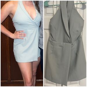 Abercrombie & Fitch Sage Green Halter Romper - only worn once - Medium P